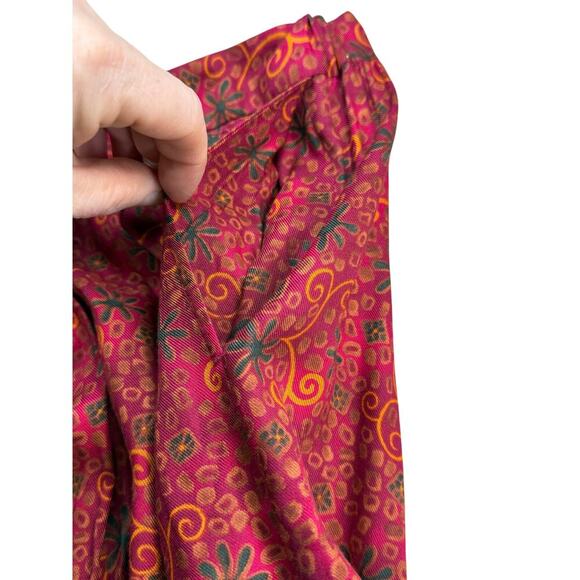 Vintage Sophisticates Petites Pendleton Red Gold Abstract Design Skirt Size 16 - Picture 7 of 7
